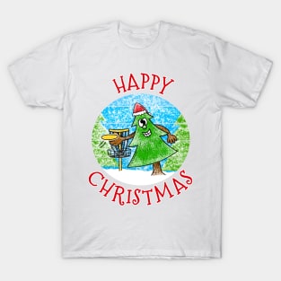 Disc Golf Christmas Funny T-Shirt